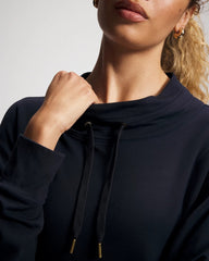 MIDNIGHT SKIES - Ultrasoft Fleece Relaxed Funnel Neck Sweatshirt