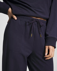 DEEP INDIGO - Essential Terry Straight Leg Pants