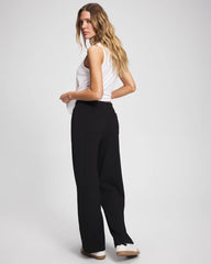 BLACK - Essential Terry Straight Leg Pants