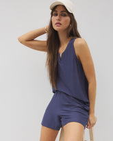 LUNAR TIDE - Crinkle Knit Tank Top
