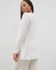 OPTIC WHITE - Long-Sleeve Top
