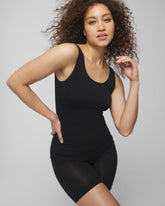 BLACK - Mid-Level Shaping Seamless Reversible 2-Way Tank