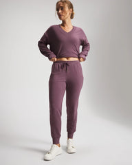 PURPLE FLINT - Ultrasoft Fleece Joggers