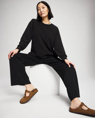 BLACK - Modern Modal Straight Leg Pant