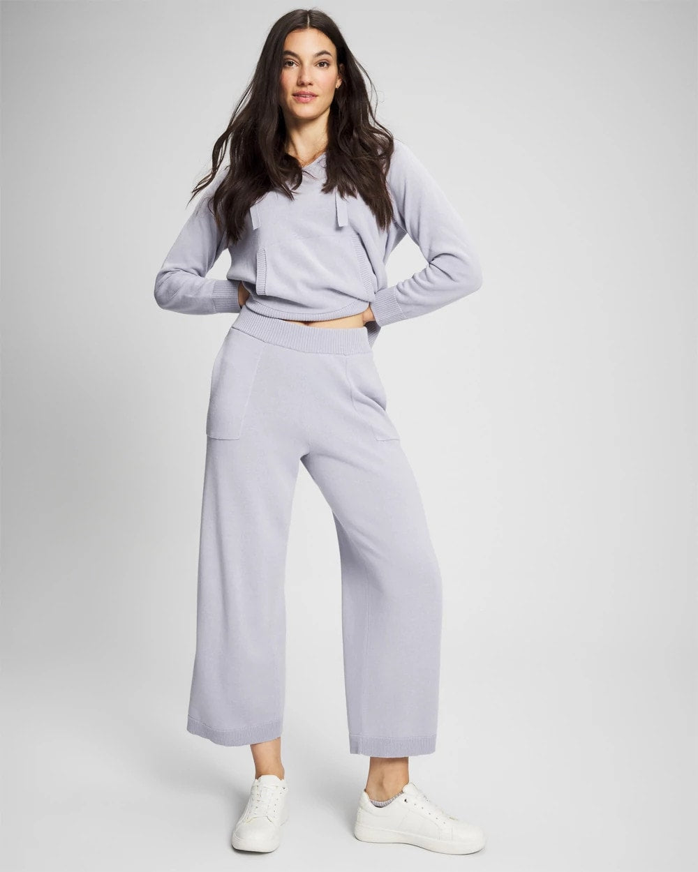 MOONSTONE - Cotton Sweater Crop Pant