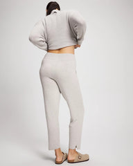 HEATHER STONE - Premier Knit Straight Leg Ankle Pant