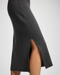 HEATHER QUARTZ - Premier Knit Sweater Midi Skirt