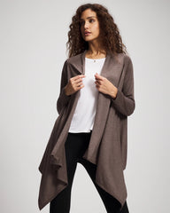 HEATHER COCOA - Sweater Travel Wrap