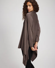 HEATHER COCOA - Sweater Travel Wrap
