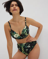 TROPICAL TWIST BLACK - Twist Bikini Top