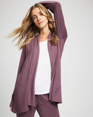 PURPLE FLINT - Ultrasoft Fleece Cardigan
