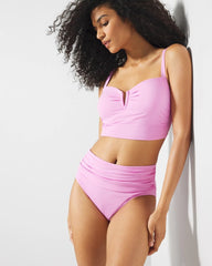 META MAUVE - V-Wire Cropped Bikini Top