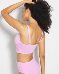 META MAUVE - V-Wire Cropped Bikini Top