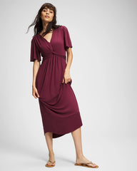 VELVET PLUM - Pamilla Midi Bra Dress