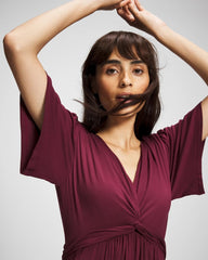 VELVET PLUM - Pamilla Midi Bra Dress