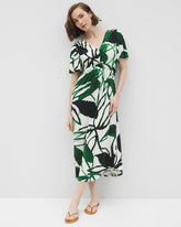 INKY LEAVES GRAND COCONUT - Pamilla Midi Bra Dress