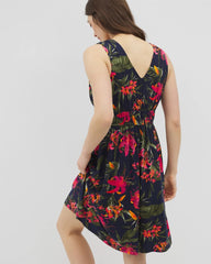 LE TIGRE TROPIC NAVY - Riviera Short Bra Dress