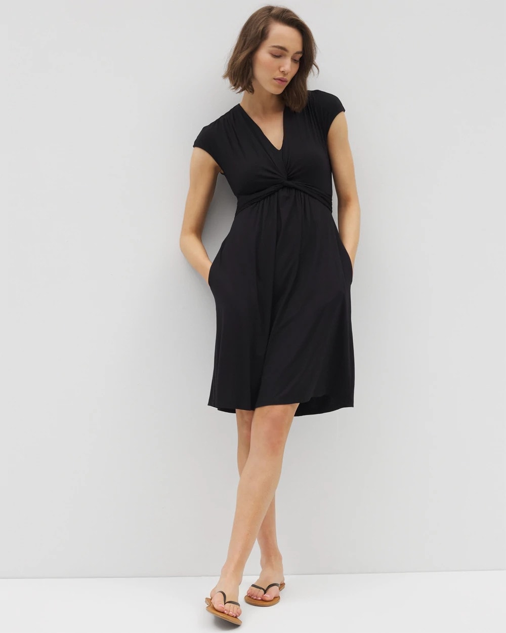BLACK - Twist Short Bra Dress