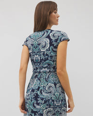 SHOW OFF PAISLEY NAVY - Twist Short Bra Dress