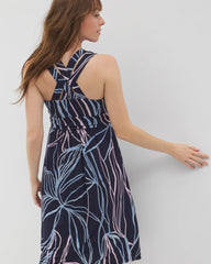 SO RELEAFED GRAND NAVY - Cross Back Strap Bra Dress