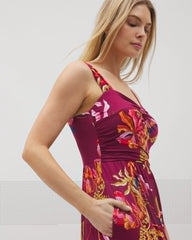 SUNRISE FLORA RED BEAUTY - Bahia Maxi Bra Dress