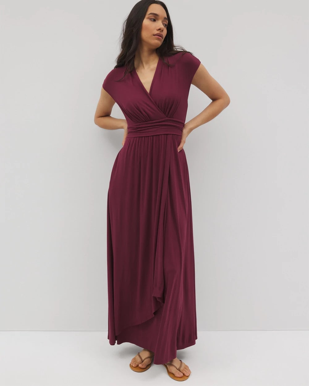 VELVET PLUM - Serenity Maxi Bra Dress