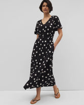 MOVEMENT DOT BLACK - Oasis Midi Bra Dress