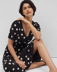 MOVEMENT DOT BLACK - Oasis Midi Bra Dress