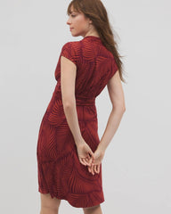 PEACEFUL PALMS MID VELVET - Mini Bra Dress