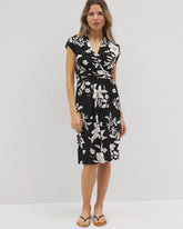 PLUMERIA DREAM G BLACK - Mini Bra Dress
