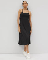 BLACK - Lounge Square Neck Midi Dress