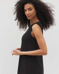 BLACK - Rib Lounge Short Dress