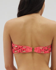 BARDOT BLUSH - Bleu Rod La Cote Dazure Macrame Bandeau