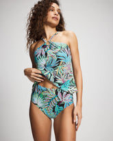 BLACK MULTI - Sea Life High-Waist Swim Bottom