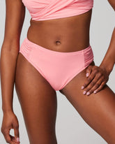 SHELL PINK - Ruched Bikini Bottoms