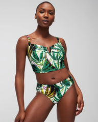 BUNGALOW PALMS MINI IVORY - Ruched Bikini Bottoms