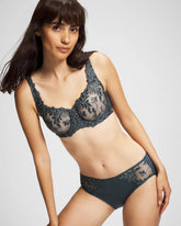 PETROL W GREEN MIST - Unlined Bra