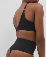 BLACK - Second Skin by Soma Mid-Level Shaping Seamless Thong