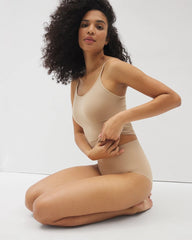WARM AMBER - Mid-Level Shaping Seamless Brief