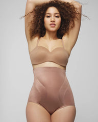 WARM SIENNA - Mid-Level Shaping Vanishing Edge High-Waist Brief
