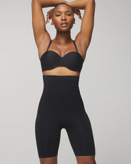 BLACK - Mid-Level Shaping Seamless High-Waist Thigh Shaper