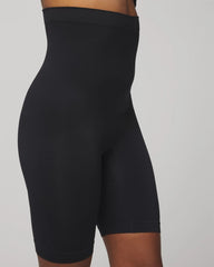BLACK - Mid-Level Shaping Seamless High-Waist Thigh Shaper