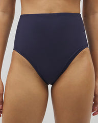 DARK NAVY - Beyond Control Sea Life High-Waist Swim Bottom
