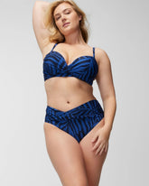 UNBELEAFABLE TRUE BLUE - Twist-Front Bikini Bottom