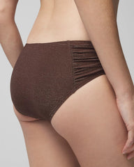 DOLCE VIDA DARK NUDE - Ruched Bikini Bottoms
