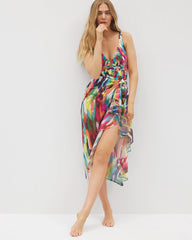 MULTI - Keep It Moving Chiffon Ruffle Sarong