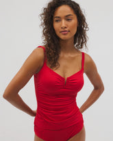 BARBADOS CHERRY - V-Wire Tankini Top