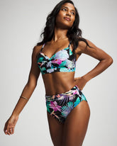 LUSH TROPICAL BLACK - High-Waist Enbliss Bottom
