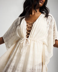 COCONUT WATER - Sunkissed Crochet Chiffon Caftan
