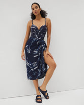 PALM TOILE NIGHTFALL NAVY - Rayon Crepe Pareo